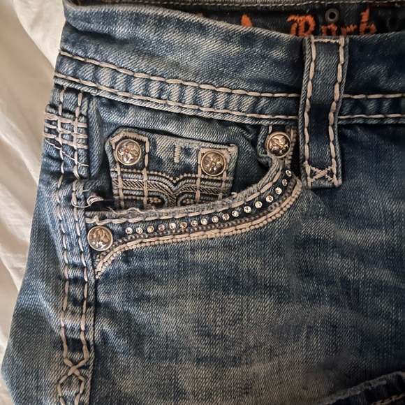 Y2K Rock Revival denim 25 Shorts - Picture 3 of 5